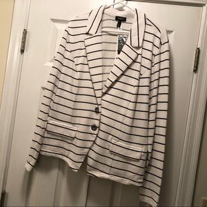 NWT Torrid Striped Button Down Blazer Size 2